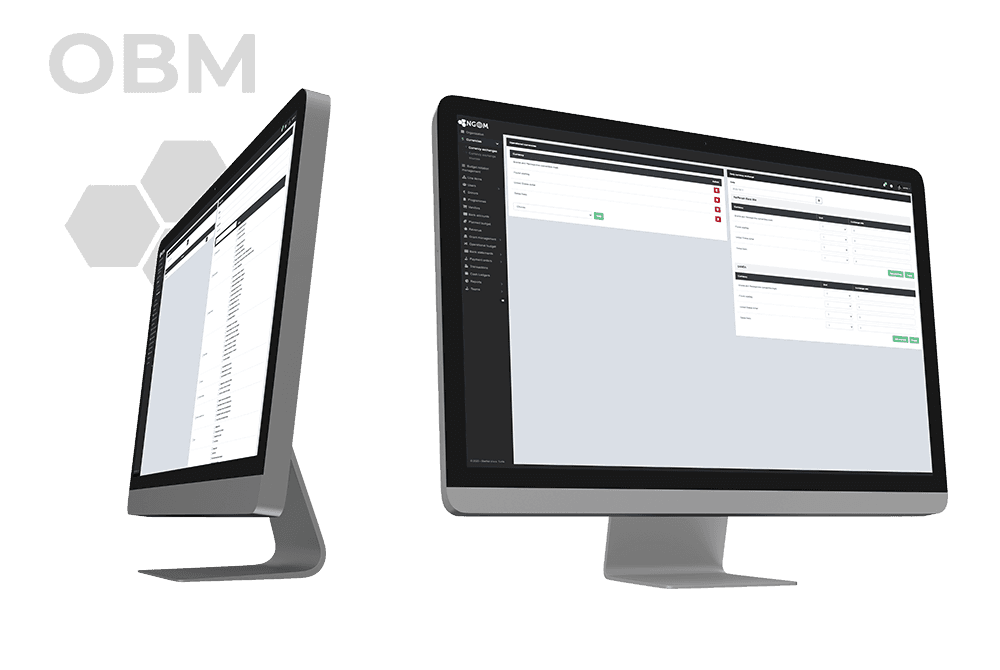 OBM - Online betting management platform interface
