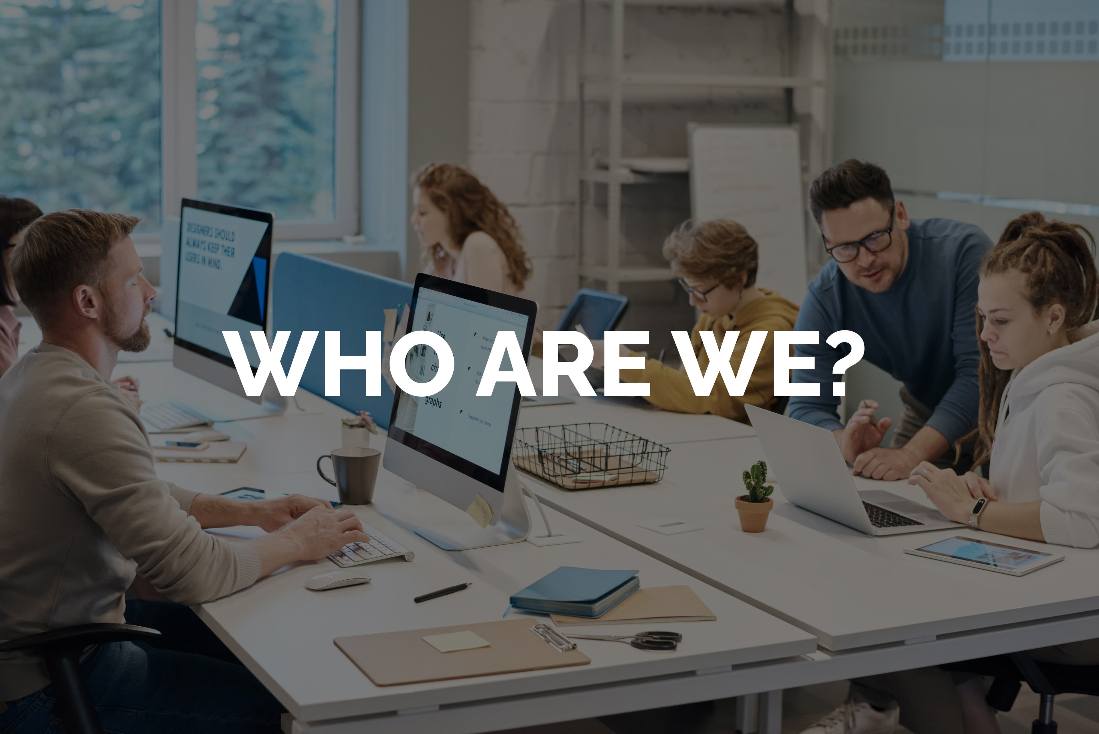 Starnet team collaborating in our modern office space